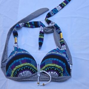 Source Unknown Multicolor Bikini Top